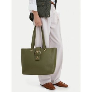 Torebka Beverly Hills Polo Club. Zielone shopper bag Beverly Hills Polo Club, bez wzorów, bez dodatków. Za 229,99 zł.