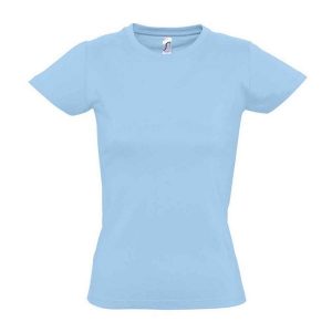 Koszulka Imperial Dla Kobiet. Niebieskie bluzki SOL'S, m, bez wzorów, sportowe, bez kołnierzyka, bez ramiączek. Za 38,99 zł.