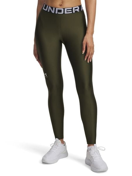 Under Armour Legginsy funkcyjne w kolorze khaki rozmiar: M. Brązowe legginsy sportowe Under Armour, m, bez wzorów, z materiału, outdoorowe. Za 113,90 zł.