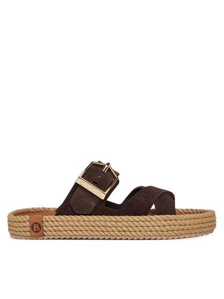 Bohonomad Klapki Sevilla SEV.12-00019 Czarny. Czarne klapki Bohonomad, bez wzorów, ze skóry, bez obcasa. Za 229,99 zł.