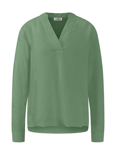 FYNCH-HATTON Lniana bluzka w kolorze zielonym rozmiar: 42. Zielone bluzki FYNCH-HATTON, bez wzorów, ze lnu, bez kołnierzyka, bez ramiączek. Za 126,99 zł.