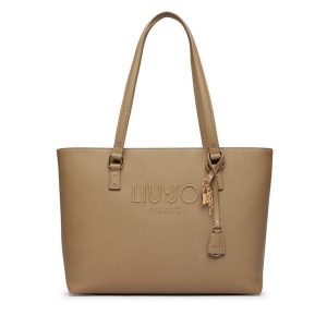 Torebka Liu Jo. Brązowe shopper bag Liu Jo, bez wzorów, bez dodatków. Za 599,99 zł.