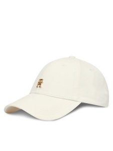Tommy Hilfiger Czapka z daszkiem Th Elevated Chic Cap AW0AW17631 Biały. Białe czapki TOMMY HILFIGER, bez wzorów, z bawełny. Za 149,99 zł.
