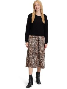 Vera Mont Sukienka w kolorze czarno-jasnobrązowym rozmiar: 40. Brązowe sukienki Vera Mont, bez wzorów, bez kołnierzyka, bez ramiączek, midi. Za 152,26 zł.