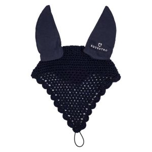 Czapka na muchy dla konia z bawełny z smoczkiem Equestro. Czerwone czapki EQUESTRO, bez wzorów, z bawełny, sportowe. Za 86,79 zł.