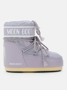 Moon Boot Botki zimowe "Icon" w kolorze fioletowym rozmiar: 39-41. Różowe botki Moon Boot, na zimę, bez wzorów, bez obcasa, bez zapięcia. Za 500,38 zł.