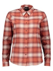 Jack Wolfskin Koszula funkcyjna "Wanderweg" w kolorze pomarańczowym rozmiar: L. Pomarańczowe koszule Jack Wolfskin, l, bez wzorów, z materiału, bez kołnierzyka, bez ramiączek. Za 135,49 zł.