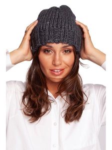 Be Wear Czapka w kolorze antracytowym rozmiar: onesize. Czarne czapki Be Wear, bez wzorów, z materiału. Za 82,95 zł.