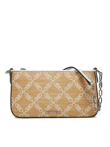 MICHAEL Michael Kors Torebka 32S4S8EW6S Beżowy. Brązowe torebki wieczorowe MICHAEL Michael Kors, bez wzorów, ze skóry, bez dodatków. Za 599,99 zł.