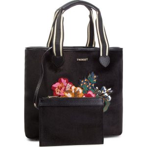 Torebka TWINSET - Shopping AA8PLA Nero 00006. Shopper bag marki Twinset. W wyprzedaży za 389,00 zł.