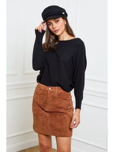 Joséfine Sweter "Irene" w kolorze czarnym rozmiar: XL. Czarne swetry oversize Joséfine, xl, bez wzorów, z kaszmiru, bez ramiączek. Za 237,17 zł.