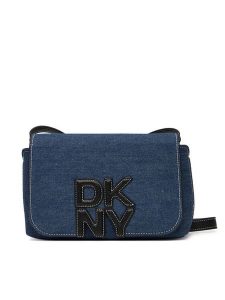 DKNY Torebka R52EDJ40 Niebieski. Niebieskie listonoszki DKNY, bez wzorów, z materiału, bez dodatków. Za 429,99 zł.