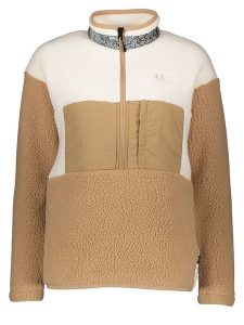 PICTURE Bluza polarowa "Naatil" w kolorze jasnobrązowo-kremowym rozmiar: XL. Brązowe bluzy Picture, xl, bez wzorów, z materiału, bez kaptura. Za 215,21 zł.