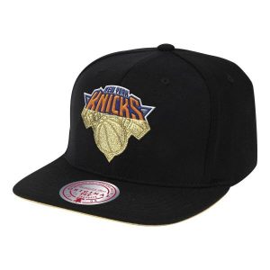 Czapka z daszkiem bejsbolówka Mitchell & Ness NBA New York Knicks Cap. Czarne czapki MITCHELL & NESS, bez wzorów, sportowe. Za 109,00 zł.