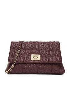 Nine West Torebka CEO-MILA-S23788-4 Bordowy. Czerwone torebki klasyczne Nine West, bez wzorów, z materiału, bez dodatków. Za 229,99 zł.