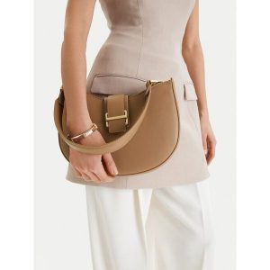 Torebka GINO ROSSI. Brązowe torebki klasyczne Gino Rossi, bez wzorów, bez dodatków. Za 229,99 zł.