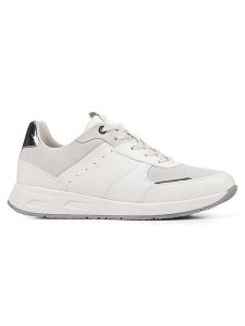 Geox Sneakersy "Dbulmya" w kolorze szaro-białym rozmiar: 37. Białe trampki Geox, bez wzorów, bez zapięcia. Za 206,42 zł.