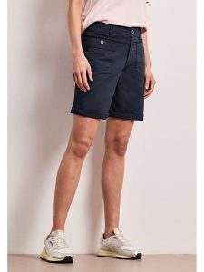 Street One Bermudy w kolorze granatowym rozmiar: 44. Niebieskie szorty Street One, bez wzorów, street. Za 179,95 zł.