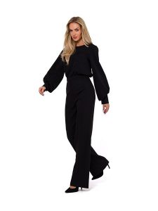 Made of emotion Kombinezon w kolorze czarnym rozmiar: XL. Czarne kombinezony Made Of Emotion, xl, bez wzorów, bez kołnierzyka, bez ramiączek. Za 254,14 zł.