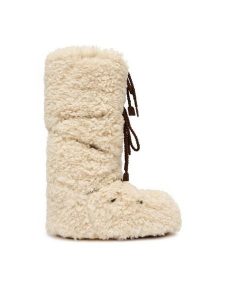 Moon Boot Śniegowce 80D1403070 Beżowy. Brązowe buty zimowe Moon Boot, z materiału, bez obcasa, bez zapięcia. Za 939,99 zł.