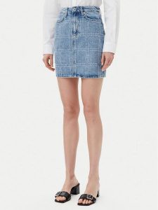 Karl Lagerfeld Jeans Spódnica jeansowa A2W12013 Niebieski Regular Fit. Niebieskie spódnice Karl Lagerfeld Jeans, s, bez wzorów, z bawełny. Za 289,99 zł.