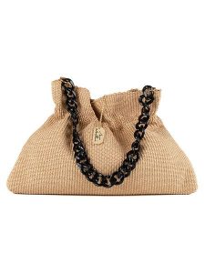 Anna Morellini Skórzany shopper bag "Edmonda" w kolorze jasnobrązowym - 49 x 33 x 6 cm rozmiar: onesize. Brązowe shopper bag Anna Morellini, bez wzorów, z materiału, na ramię, bez dodatków. Za 376,45 zł.