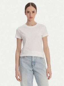 BOSS T-Shirt C_Esogo_1 50506973 Biały Regular Fit. Białe t-shirty Boss, l, bez wzorów, z bawełny, bez kołnierzyka, bez ramiączek. Za 229,99 zł.