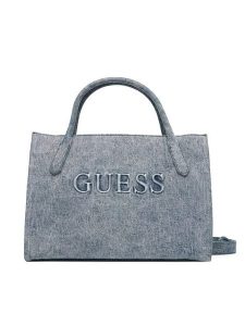Guess Torebka Jodi HWDG97 69220 Niebieski jasny. Niebieskie kuferki Guess, z aplikacjami, z materiału, bez dodatków. Za 679,99 zł.
