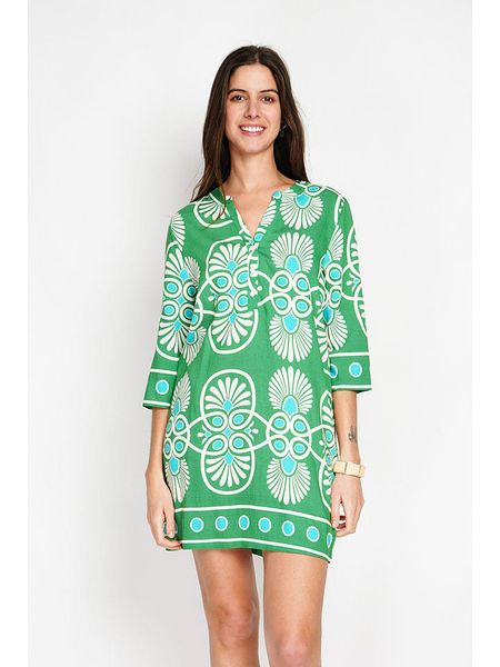 William de Faye Sukienka w kolorze zielono-białym rozmiar: 40. Białe sukienki William de Faye, bez wzorów, klasyczne, bez kołnierzyka, bez ramiączek, midi. Za 109,78 zł.