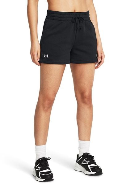 Under Armour Szorty dresowe "Rival" w kolorze czarnym rozmiar: S. Czarne szorty Under Armour, bez wzorów, z dresówki. Za 100,52 zł.