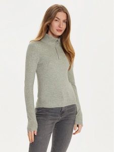 Vero Moda Sweter Happiness 10317993 Szary Slim Fit. Szare swetry klasyczne Vero Moda, xs, z syntetyku, bez kołnierzyka. Za 119,99 zł.