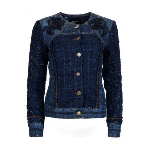 Desigual Kurtka Damska Exotic 36 Ciemnoniebieski. Kurtki marki Desigual. W wyprzedaży za 433,00 zł.