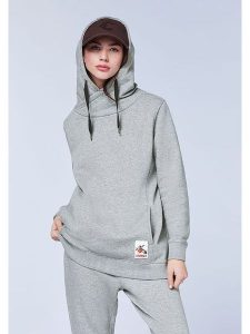 Chiemsee Bluza w kolorze szarym rozmiar: XS. Szare bluzy Chiemsee, xs, z aplikacjami, z kapturem. Za 92,21 zł.