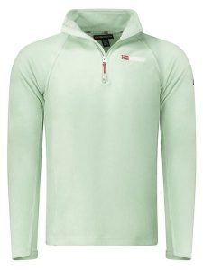 Geographical Norway Bluza polarowa "Tug" w kolorze miętowym rozmiar: L. Zielone bluzy Geographical Norway, l, bez wzorów, z polaru, bez kaptura. Za 53,95 zł.