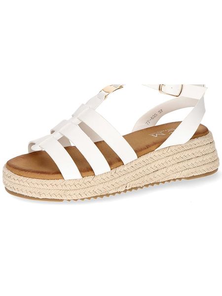 C'M Espadryle w kolorze białym rozmiar: 41. Białe espadryle C'M, bez wzorów, bez obcasa, na koturnie. Za 69,95 zł.