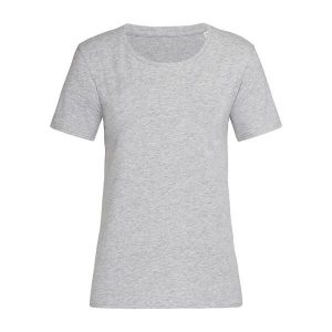 Koszulka Damska Claire Crew Neck Relaxed Fit T-shirt. Szare bluzki STEDMAN, xl, bez wzorów, bez kołnierzyka, bez ramiączek. Za 71,99 zł.