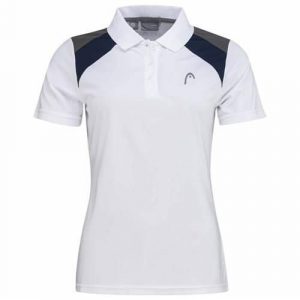 Koszulka polo damska CLUB 22 Tech. Białe bluzki Head, l, bez wzorów, z poliesteru, sportowe, bez kołnierzyka, bez ramiączek. Za 239,00 zł.