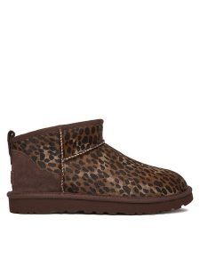 Ugg Śniegowce W Classic Ultra Mini 1158328 Brązowy. Brązowe buty zimowe Ugg, ze skóry, bez obcasa, bez zapięcia. Za 809,99 zł.