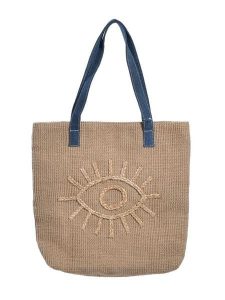 BLE Shopper bag w kolorze beżowym - 40 x 40 cm rozmiar: onesize. Brązowe shopper bag BLE, bez wzorów, z materiału, na ramię, bez dodatków. Za 124,95 zł.