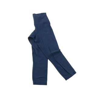 Second life - Legginsy damskie do jogi Lululemon marine - Jak nowy. Niebieskie legginsy LULULEMON, bez wzorów, z materiału. Za 149,06 zł.