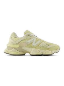 New Balance Skórzane sneakersy "9060" w kolorze żółtym rozmiar: 40,5. Żółte trampki New Balance, bez wzorów, z materiału, bez zapięcia. Za 483,17 zł.