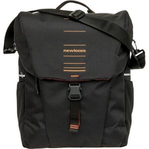 Torba rowerowa na bagażnik Vigo Single, czarno-pomarańczowa. Czarne torby podróżne i sportowe NEW LOOXS, bez wzorów. Za 275,49 zł.