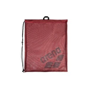 Torba siatkowa Arena One Go. Czerwone torby podróżne i sportowe Arena, bez wzorów, z meshu. Za 64,99 zł.