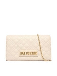 LOVE MOSCHINO Torebka JC4079PP1OLA0110 Écru. Torebki wieczorowe LOVE MOSCHINO, bez wzorów, ze skóry, bez dodatków. Za 639,99 zł.