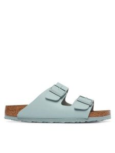 Birkenstock Klapki Arizona Bf 1033123 Zielony jasny. Zielone klapki Birkenstock, bez wzorów, ze skóry, bez obcasa. Za 359,99 zł.