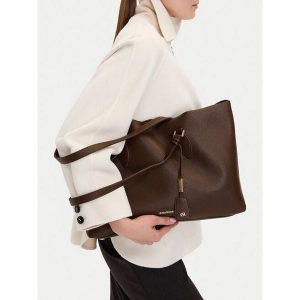 Torebka GINO ROSSI. Brązowe shopper bag Gino Rossi, bez wzorów, bez dodatków. Za 259,99 zł.