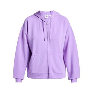 Bluza na zamek dla Kobiety SURFING BY DAYLIGHT Fioletowy. Fioletowe bluzy Roxy, m, bez wzorów, z elastanu, bez kaptura. Za 259,99 zł.