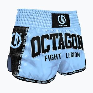 Spodenki treningowe Octagon KickboxingMuay Thai Legion Fight Legion Premium. Niebieskie szorty OCTAGON, bez wzorów, sportowe. Za 159,99 zł.