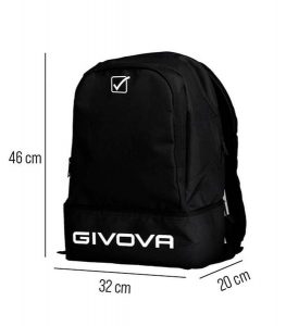 Plecak sportowy Givova Europa 46x32x20 cm czarny. Czarne plecaki Givova. Za 105,83 zł.