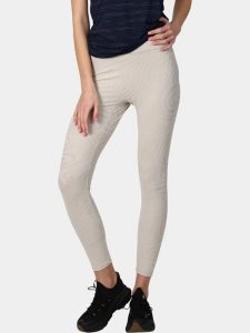 Legginsy damskie Luhta Eriksen. Brązowe legginsy Luhta, bez wzorów, z elastanu. Za 369,00 zł.
